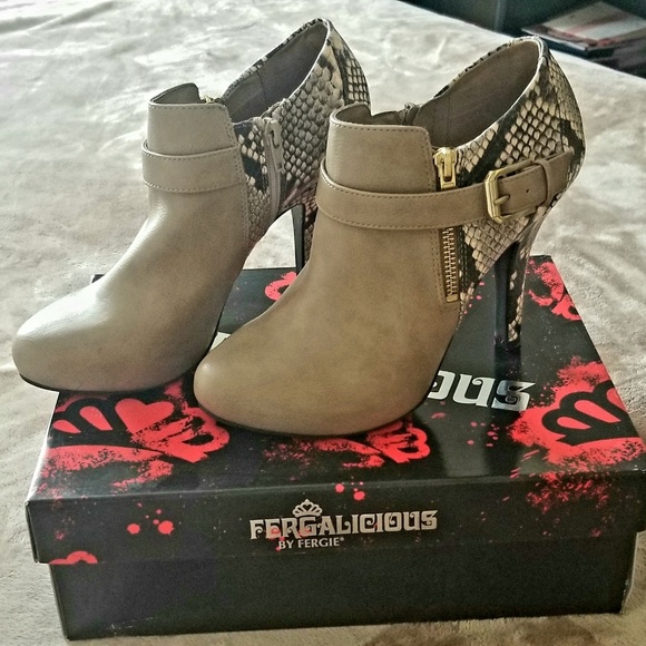 fergalicious snakeskin booties